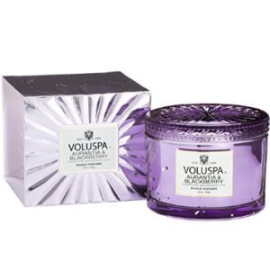 Voluspa Boxed Aurantia & Blackberry Costa Maison Candle With Lid 11 oz