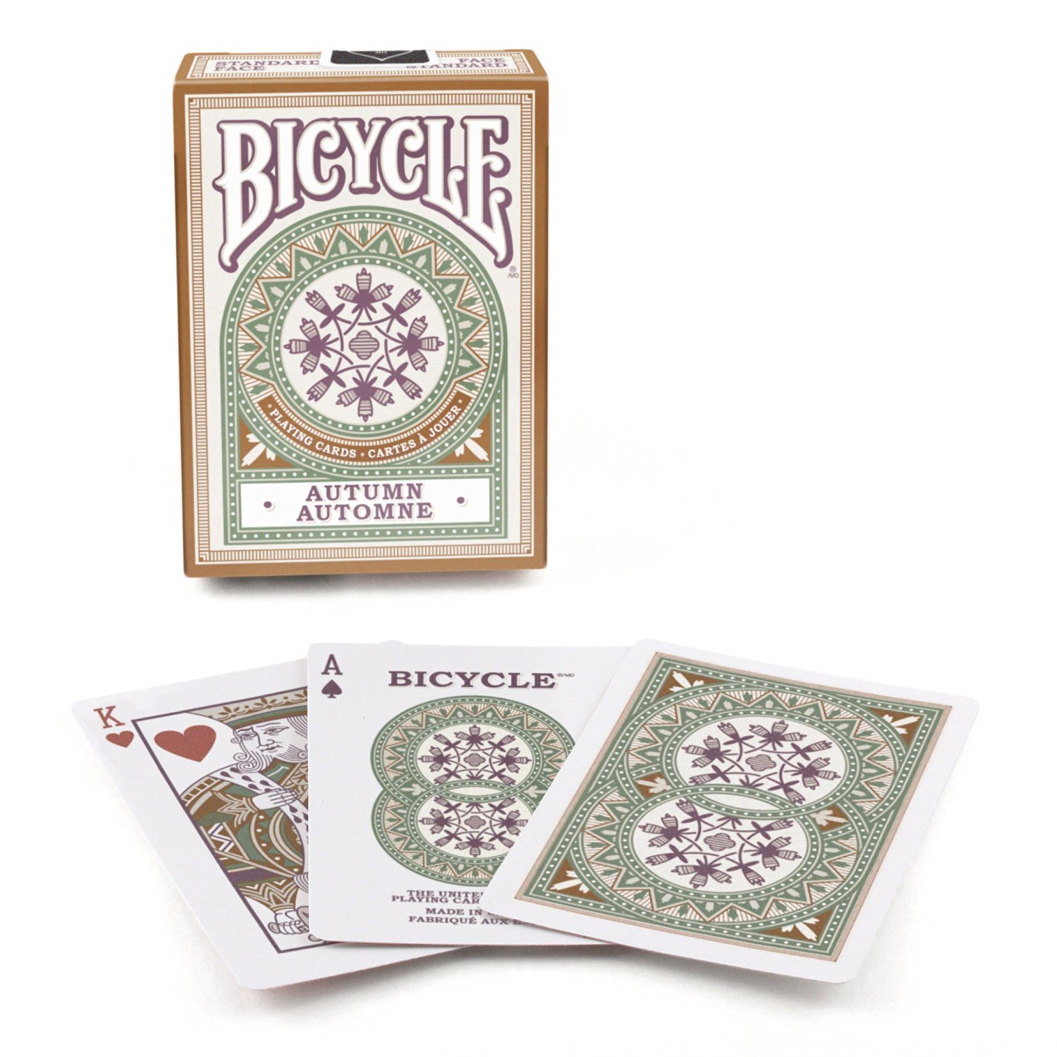 bicycle autumn playing cards