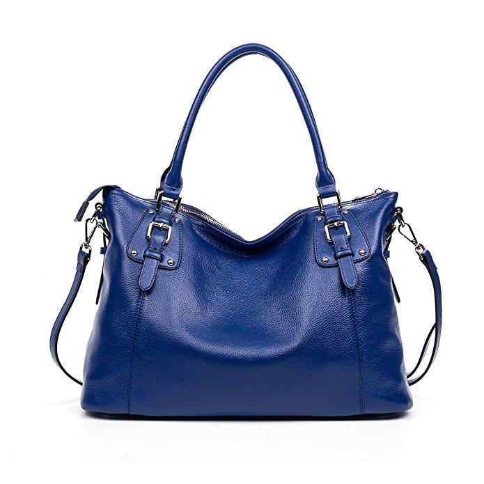 Bostanten Women’s Genuine Leather Handbag Designer Shoulder Bag – Blue ...